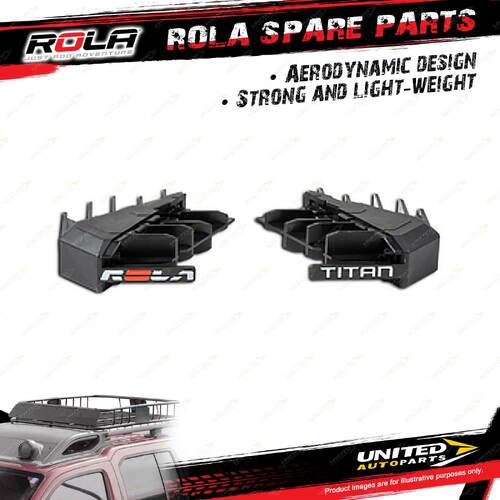 Pair Rola Roof Rack Accessory Titan Tray MKII Spare CNR Moulding Green Packaging