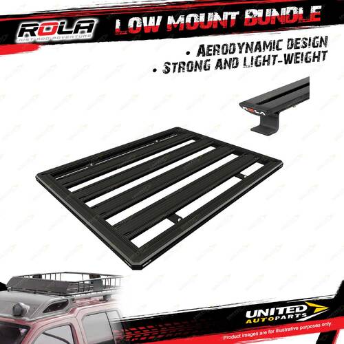 Rola Low Mount Rail Kit With 1500mm Titan Tra for Audi Q5 FY 8R 5D SUV 09-On