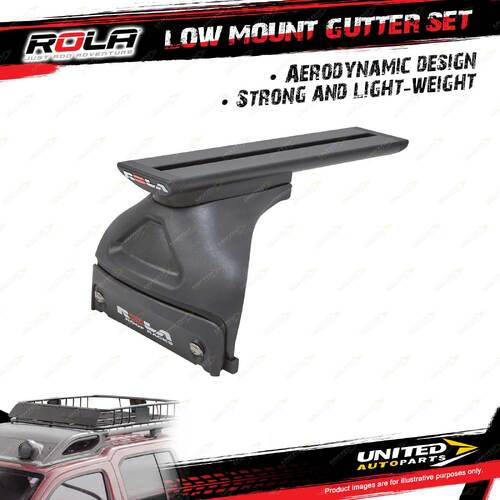 Rola Roof Rack Accessory Low Mount Gutter Set for Nissan Patrol GU Y61 SUV 88-16