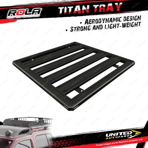 Rola Roof Rack Accessory Titan Alu Tray BLK MKIII 1200mm x 1200mm