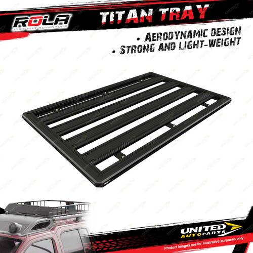 Rola Roof Rack Accessory Titan Alu Tray BLK MKIII 1800mm x 1200mm