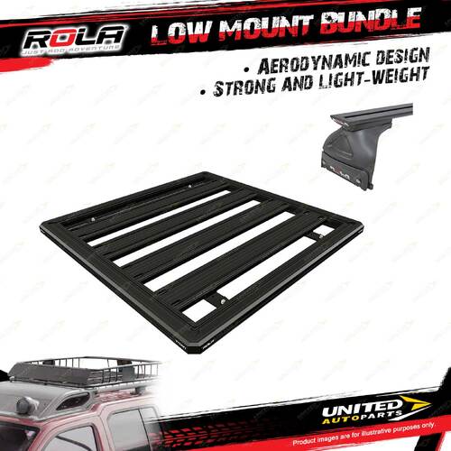 Rola Low Mount Gutter Kit & 1200mm Titan T for Toyota Landcriuser 79 Series Ute