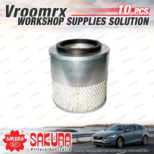 10x Sakura Air Filter for Holden Rodeo TFR54 55 6 TFS54 55 6 Isuzu MU 2.5 2.8 TD