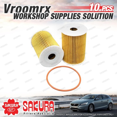 10 Sakura Oil Filter for Nissan ELGRAND E50 Navara D22 III D40 Pathfinder R50 51