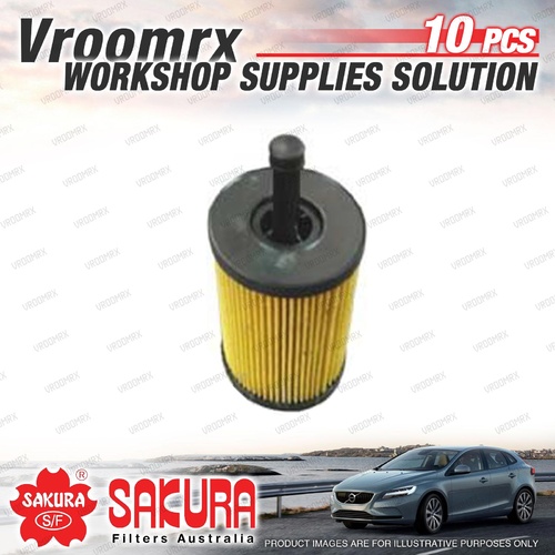 10Pcs Sakura Oil Filter for Dodge AVENGER JS CALIBER PM JOURNEY JC Turbo Diesel