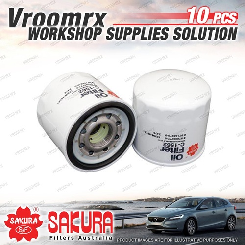 10 Sakura Oil Filter for Isuzu ELF 250 NKR NPR NKS71 NPS66 NKR72 NPR NQR70 VKR66