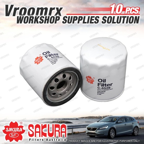 10x Sakura Oil Filter for Holden CALAIS VN VP VR VS VT VTII VX VY VZ Refer Z160