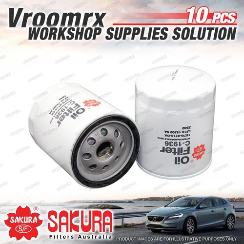 10 Sakura Oil Filter for Ford Escape ZD FIESTA WQ XR4 Focus DA LR LS LT LV RST