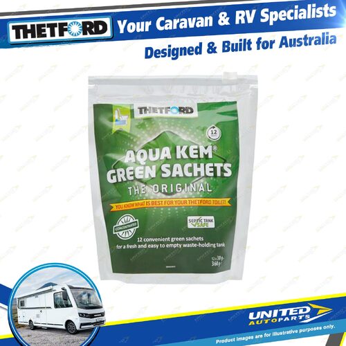 Thetford Aqua Kem Green Sachets Concentrate 30GM Order Multiple Of 12