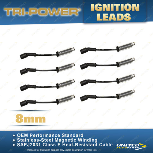 Tri-Power 8mm Ignition Leads w/Heat Shield for Chevrolet Camaro Z28 Corvette C5