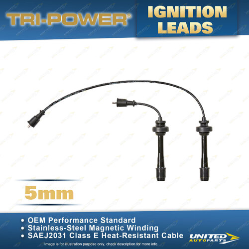 Tri-Power 5mm Ignition Leads for Ford Laser SR2 LXI KN KQ 1.6L 2.0L FSDE 14 ZM