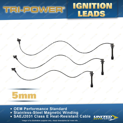 Tri-Power 5mm Ignition Leads for Lexus ES300 3.0L 1MZFE V6 1996-2001