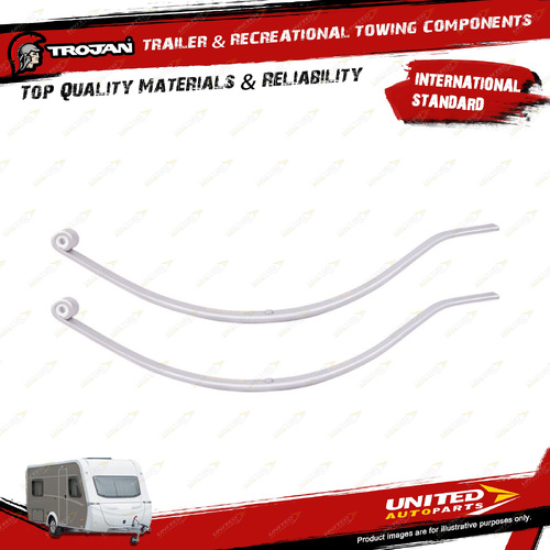 Pair Trojan Trailer Suspension Leaf Springs TPR Leaf Dacromet Coated 1000Kg