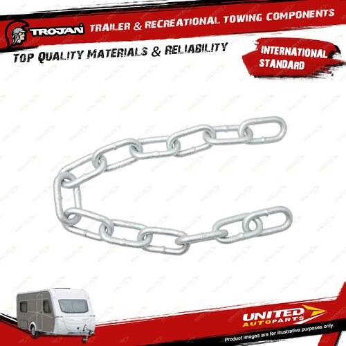 Trojan Safety Chain Kit 550mm Long 0-1600Kg for Trailer Hardware Spare Parts