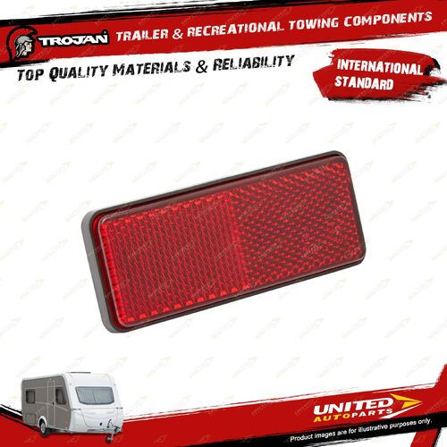 Trojan Reflector Red 96 X 38 Bolt Mounting for Trailer Hardware Spare Parts