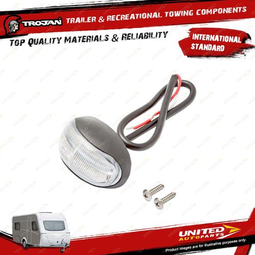 Trojan Trailer External Electrical Light Led Marker 12 - 24 Volt Red And Amber