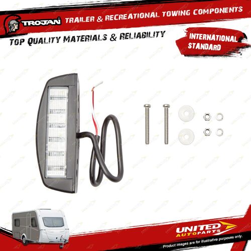 Trojan Trailer External Electrical Light Led Number Plate 10 - 30V Repl 2305