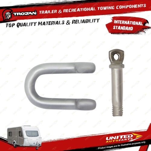 Trojan 10mm D Shackle Stainless Steel 316 Grade for Trailer Towing Accessories