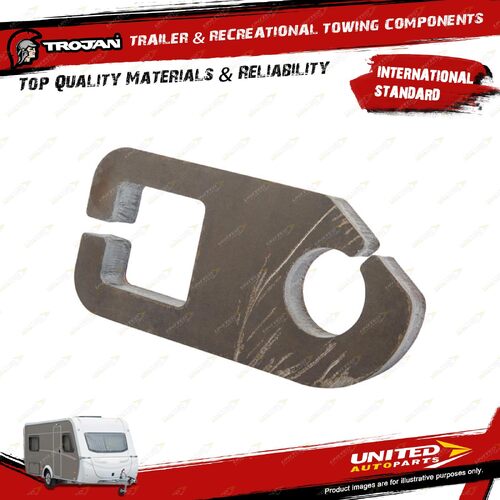 Trojan Drop Plate 95mm 50mm RHS 39mm Stub for Trailer Axle Assembly Components