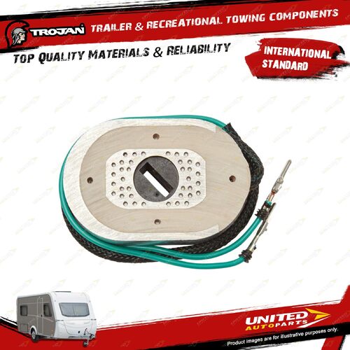 RH Trojan 10 Inch Magnet HD Oval Electric Prem for Trailer Assembly Components