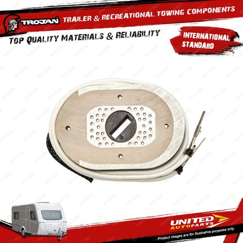 LH Trojan 12 Inch Magnet HD Oval Electric Prem for Trailer Assembly Components