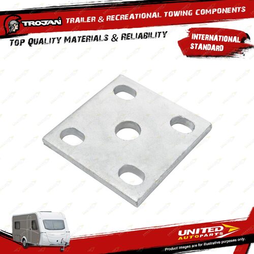 Trojan Plate U Bolt 8mm Multi Fit for Trailer Hardware Hinges Bolts & Fasteners