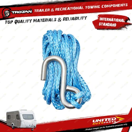 Trojan Trailer High Strength Synthetic Dyneema Winch Rope 6mm X 6m 1500Kg