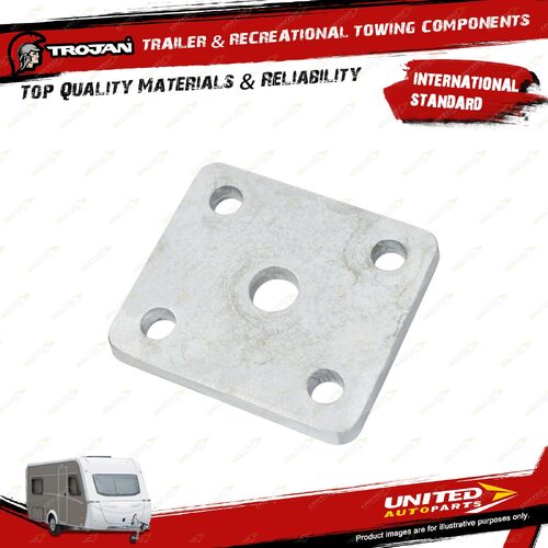 Trojan Trailer Plate U Bolt Galvanized 68 X 50mm Hardware Hinges Bolts Fasteners