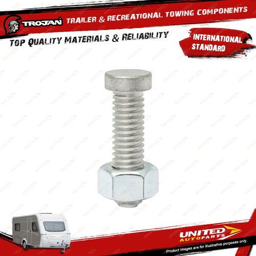 Trojan Adjustment Screw Loose 1/2 Inch Early for Trailer Couplings Spare Parts