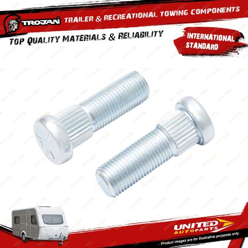 5 Pcs Trojan Wheel Stud Nut 1/2 Inch for Trailer Wheel Hub Spare Parts