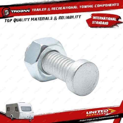 Trojan Adjustment Screw 1/2 Inch Pre 2009 for Trailer Couplings Spare Parts