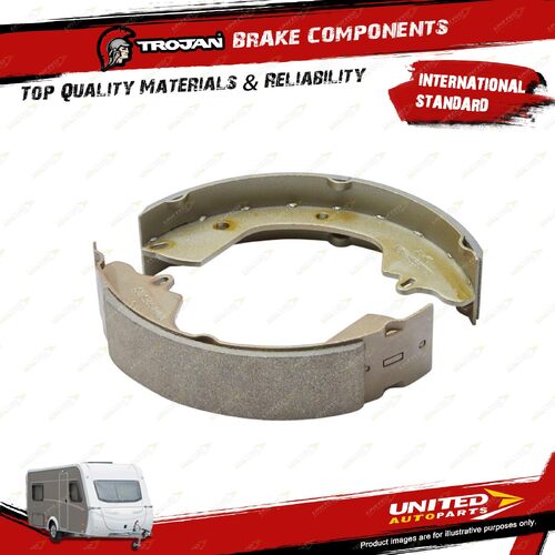 Pair Trojan Brake Shoe Set 9 Inch Drum for Trailer Caravan Components