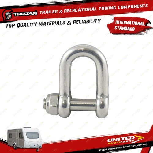 Trojan 10mm Trailer D Shackle High Tensile WLL 1000Kg Break 6000Kg