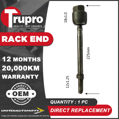 Premium Quality 1 Pc Trupro Rack End for NISSAN PULSAR N10 N11 N10 N11 5/78-4/82