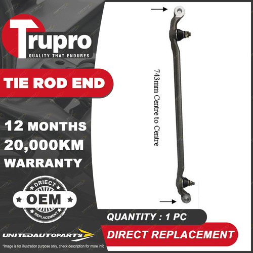 1 Pc Trupro Centre Rod for HOLDEN JACKAROO UBS 25 4WD With Steer Damper Bracket