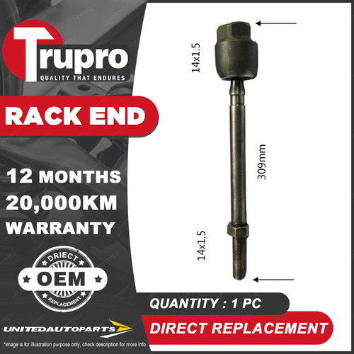 Premium Quality Brand New 1 Pc Trupro Rack End for Chrysler Neon 1996-1999