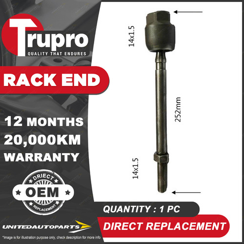 1 Pc Brand New Trupro Rack End for Holden Gemini TE TF TG Piazza YB