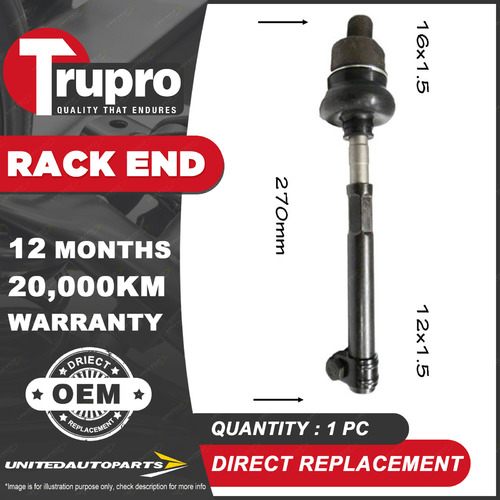 Premium Quality 1 Pc Trupro Rack End for Porsche 924 TURBO 928 928S 928 928S