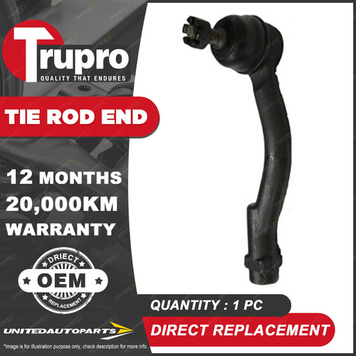 Brand New 1 Pc Trupro RH Outer Tie Rod End for Hyundai Tucson JM 2004-2010