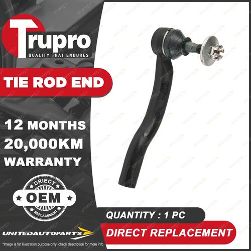 1 Pc Trupro LH Tie Rod End for Toyota Prius ZVW30 1.8L 73KW 07/2009 - 02/2016