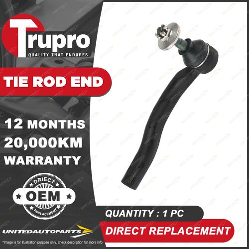 1 Pc Trupro RH Tie Rod End for Toyota Prius ZVW30 1.8L 73KW 07/2009 - 02/2016