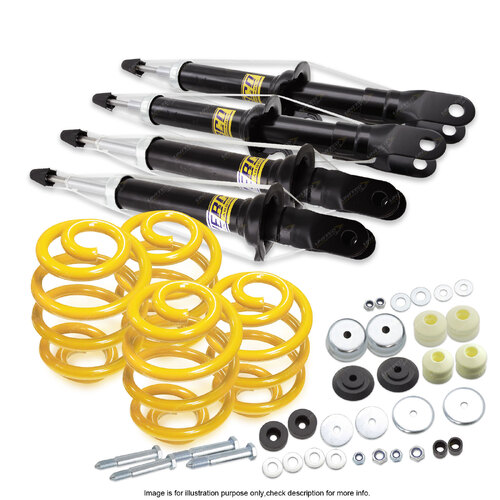 F+R Shock Absorbers Super Low King Springs for Ford Falcon Fairmont AU 98-02 IRS