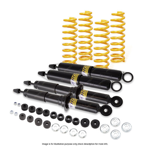 Front Rear Shock Absorbers Raised King Spring for Toyota Hilux Surf LN185 KZN185