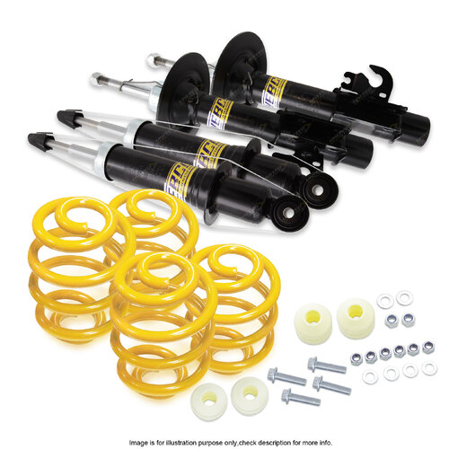 Front Rear Shock Absorbers Lowered King Spring for Holden Commodore VE Sedan Ute