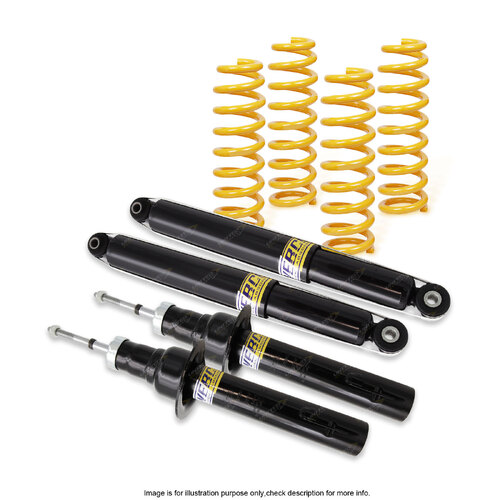 Front Rear Shock Absorbers Raised King Springs for Jeep Grand Cherokee WH 05-On