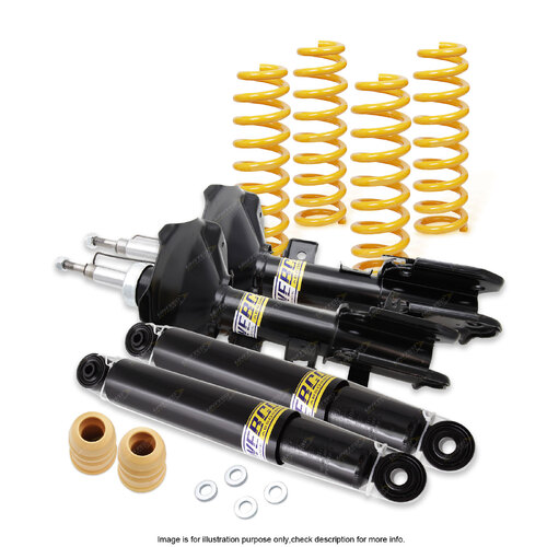 Front Rear Shock Absorbers Raised King Springs for Nissan Pathfinder R50 01-05