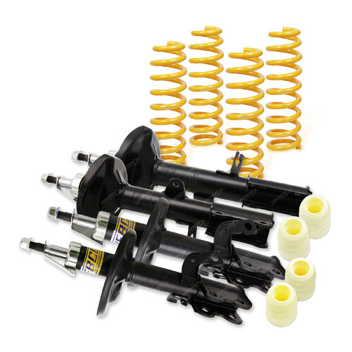 Front Rear Shock Absorbers STD King Springs for Holden Nova LE LF 1/89-9/94