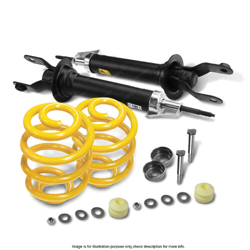 Rear Shock Absorbers Lowered King Springs for FORD FALCON FAIRMONT AU AUII AUIII