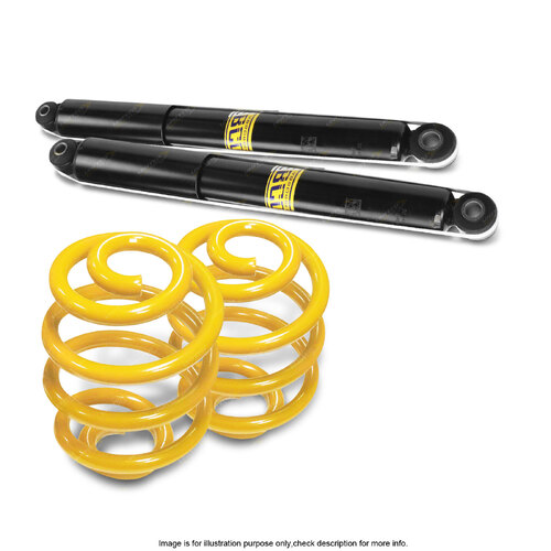 Rear Shock Absorbers Lowered King Springs for FORD FALCON & FAIRMONT BA BF XT