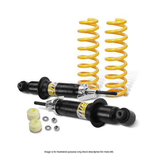 Rear Shock Absorbers Raised King Springs for HOLDEN COMMODORE SEDAN VE VE II